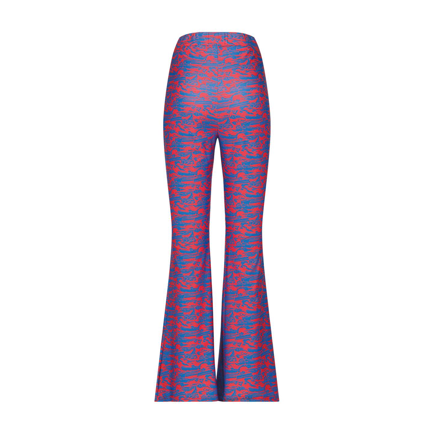 JENA flared leggings Casse red print