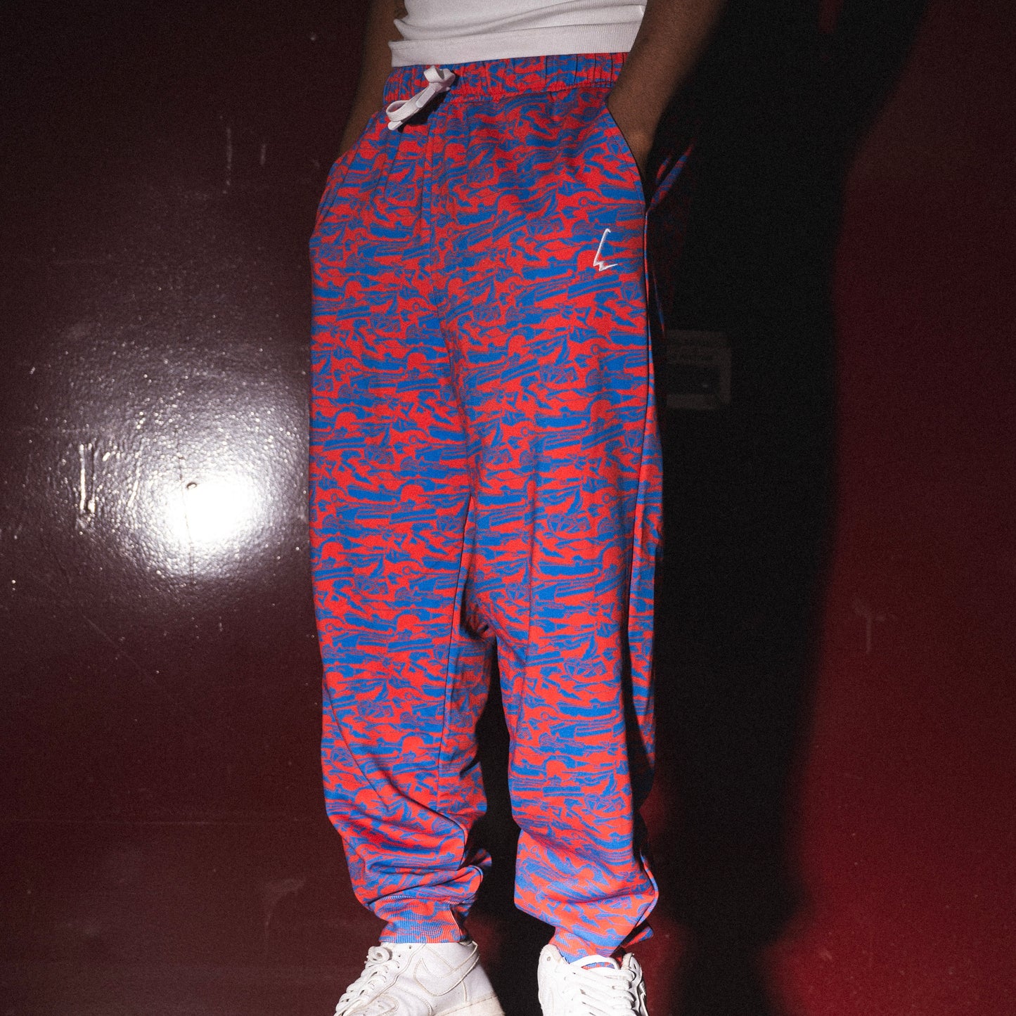 Print sweatpants ADEL red Casse