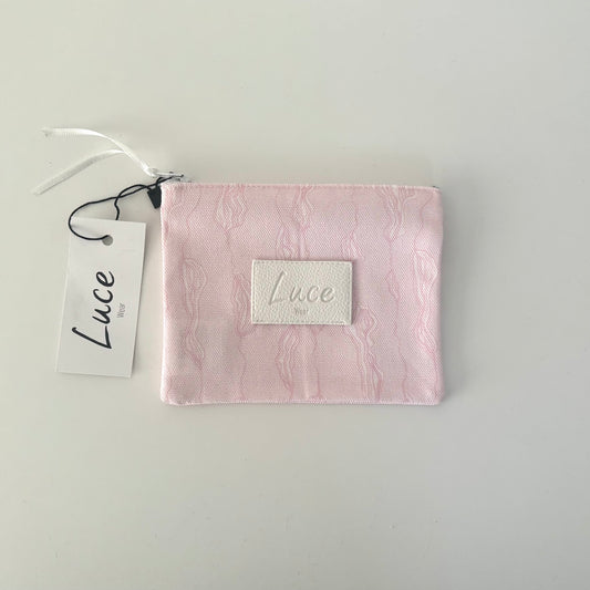 lucewear: petit pochette en tissu rose