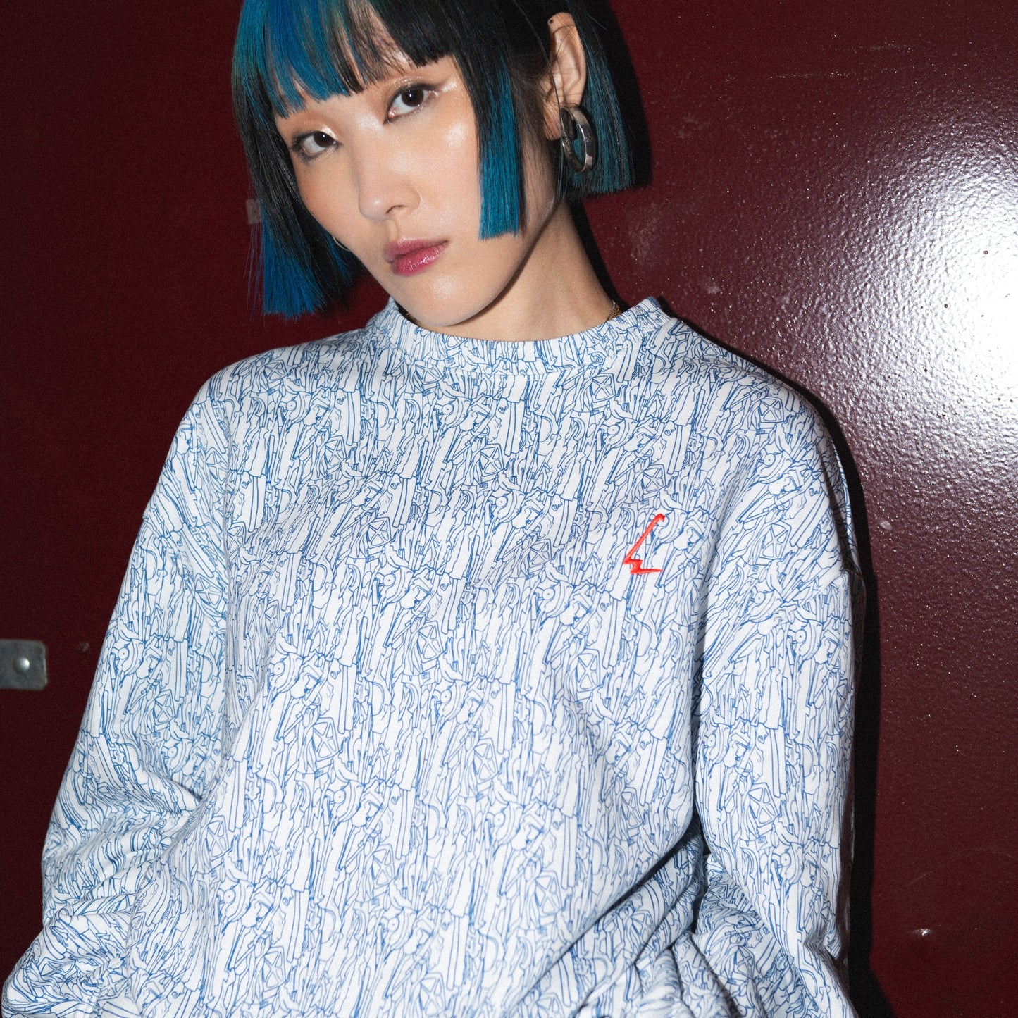 Print sweatshirt MILO blue Casse